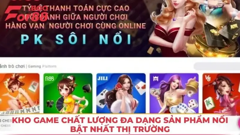 Kho game chất lượng đa dạng sản phẩm nổi bật nhất thị trường